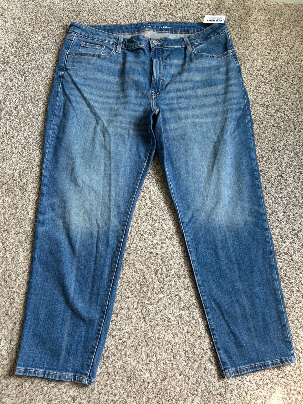NWT Old Navy Mid-Rise O.G. Straight Jeans Casual Denim Classic Fall